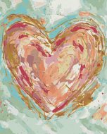 Zuty Červené srdce na zelenom pozadí (Haley Bush), 80x100cm bez rámu a bez vypnutia plátna - cena, porovnanie