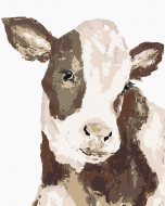 Zuty Čierno-biela krava (Haley Bush), 80x100cm plátno napnuté na rám - cena, porovnanie