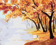 Zuty Jesenný červený les, 80x100cm plátno napnuté na rám - cena, porovnanie