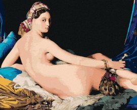 Zuty Maľovanie podľa čísel Veľká odaliska (J. A. D. Ingres), 80x100cm napnuté plátno na rám