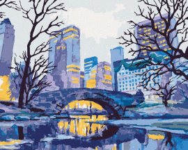 Zuty Most v New Yorku, 80x100cm bez rámu a bez napnutia plátna