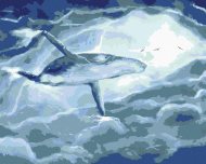 Zuty Veľryba v oblakoch, 80x100cm bez rámu a bez napnutia plátna - cena, porovnanie