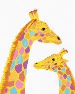 Zuty Žirafa a jej mláďa, 80x100cm plátno napnuté na rám - cena, porovnanie