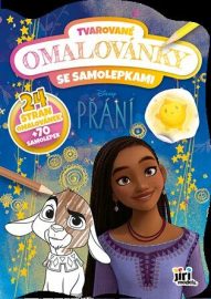 Přání - Tvarované omalovánky se samolepkami