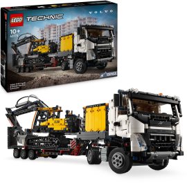 Lego Technic 42175 Nákladné auto Volvo FMX a elektrický bager EC230