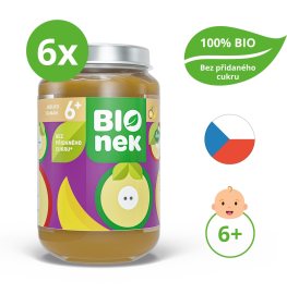 Bionek BIO jablko a banán 6x190g