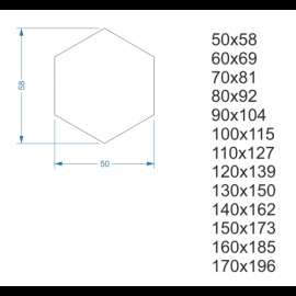 Alfaram.sk Zrkadlo geometrického tvaru v ráme - HEXA V RÁME