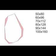 Alfaram.sk Dekoratívne zrkadlo ostrého organického tvaru - CELESTIAL - cena, porovnanie