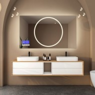 Alfaram.sk Obdĺžnikové kúpeľňové zrkadlo s dotykovým panelom - HUGO LED PREMIUM - cena, porovnanie