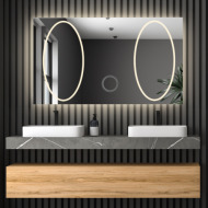 Alfaram.sk Obdĺžnikové kúpeľňové zrkadlo so zoomom - MELISA II LED PREMIUM - cena, porovnanie