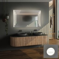 Alfaram.sk Obdĺžnikové kúpeľňové zrkadlo s protišmykovou podložkou - ALIS LED PREMIUM - cena, porovnanie