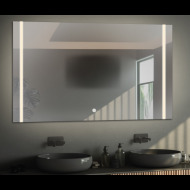 Alfaram.sk Obdĺžnikové kúpeľňové zrkadlo s protišmykovou podložkou - FLAWIA LED PREMIUM - cena, porovnanie