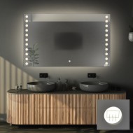 Alfaram.sk Obdĺžnikové kúpeľňové zrkadlo s protišmykovou podložkou - OLIWIA LED PREMIUM - cena, porovnanie