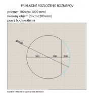 Alfaram.sk Okrúhle zrkadlo v čiernom matnom MDF ráme s osvetlením - OTTO LED ŚCIETY BOK - cena, porovnanie