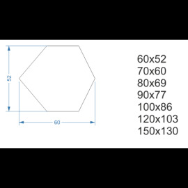 Alfaram.sk Zrkadlo geometrického tvaru - GEOME