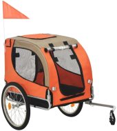 Shumee Vozík za bicykel pre psa oranžovo-hnedý - cena, porovnanie