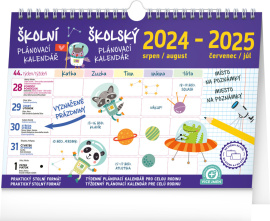 Školní plánovací kalendář s háčkem 2025