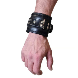 Mister B Essential Leather Lockable Wrist Restraints