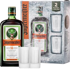 Jagermeister + 2 poháre 0,7l