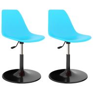 vidaXL Otočné jedálenské stoličky, 2 ks, modré PP 324193 - cena, porovnanie