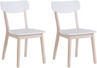 Beliani Sada dvoch jedálenských stoličiek biela SANTOS, 134751 - cena, porovnanie