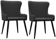 vidaXL Jedálenské stoličky 2 ks čierne textil 282521 - cena, porovnanie