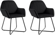 vidaXL Jedálenské stoličky 2 ks čierne zamat 249805 - cena, porovnanie