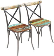 vidaXL Jedálenské stoličky 2 ks masívne recyklované drevo 243722 - cena, porovnanie