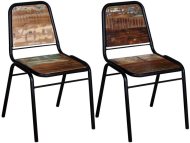 vidaXL Jedálenské stoličky 2 ks masívne recyklované drevo 244246 - cena, porovnanie