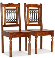 vidaXL Jedálenské stoličky 2 ks masív s sheeshamovou povrchovou úpravou 245644 - cena, porovnanie