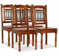 vidaXL Jedálenské stoličky 4 ks masív sheeshamový povrch klasický štýl 275271 - cena, porovnanie