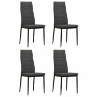 vidaXL Jedálenské stoličky 4 ks tmavosivé textil 246180 - cena, porovnanie