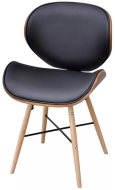 vidaXL Jedálenské stoličky 6 ks čierne ohýbané drevo a umelá koža 271949 - cena, porovnanie