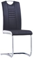 vidaXL Konzolové jedálenské stoličky 4 ks čierne umelá koža 281772 - cena, porovnanie