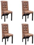 vidaXL Jedálenská stolička 4 ks hnedé, umelá koža 270553 - cena, porovnanie
