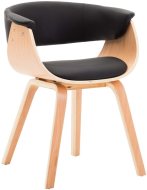 vidaXL Jedálenská stolička čierna ohýbané drevo a umelá koža 283131 - cena, porovnanie