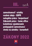 Zákony III časť A 2022 - Pracovnoprávne vzťahy a BOZP - cena, porovnanie