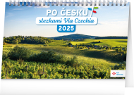 Po Česku stezkami Via Czechia 2025 - stolní kalendář - cena, porovnanie