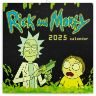 Rick a Morty 2025 - nástěnný kalendář - cena, porovnanie