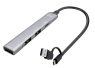 I-Tec USB-A/USB-C Metal HUB CAHUBMETALMINI4 - cena, porovnanie