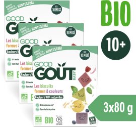 Good Gout BIO Sušienky farby & tvary 3x80g