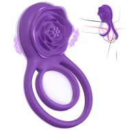 Superlove Vibrating Cock Ring with Rose - cena, porovnanie