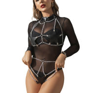 Subblime Fetish Full Body Harness with Star & Chains - cena, porovnanie