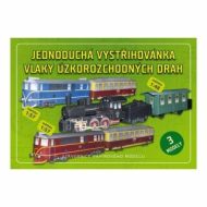 Vlaky úzkorozchodných drah - Jednoduchá vystřihovánka - cena, porovnanie