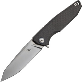 CH Knives 3004 D2 Carbon Fiber & Ti Handle Folding Knife