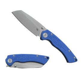 CH Knives Toucans D2 G10 Blue Handle Folding Knife