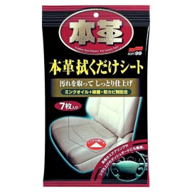 Soft99 Leather Seat Cleaning wipe 7ks