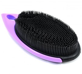 Poka Premium Shaggy purple rubber brush kefa na psie chlpy