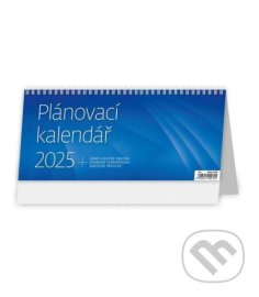 Plánovací kalendář modrý 2025 - stolní kalendář