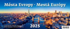 Města Evropy 2025 - stolní kalendář